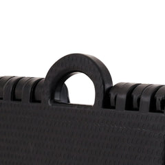 12 Inch Plastic Folding Stool, Non-Slip Stepping Stool, Lightweight Portable Footstool, Folding Stool with Carrying Handle for Kitchen, Bathroom, Garden & Outdoor