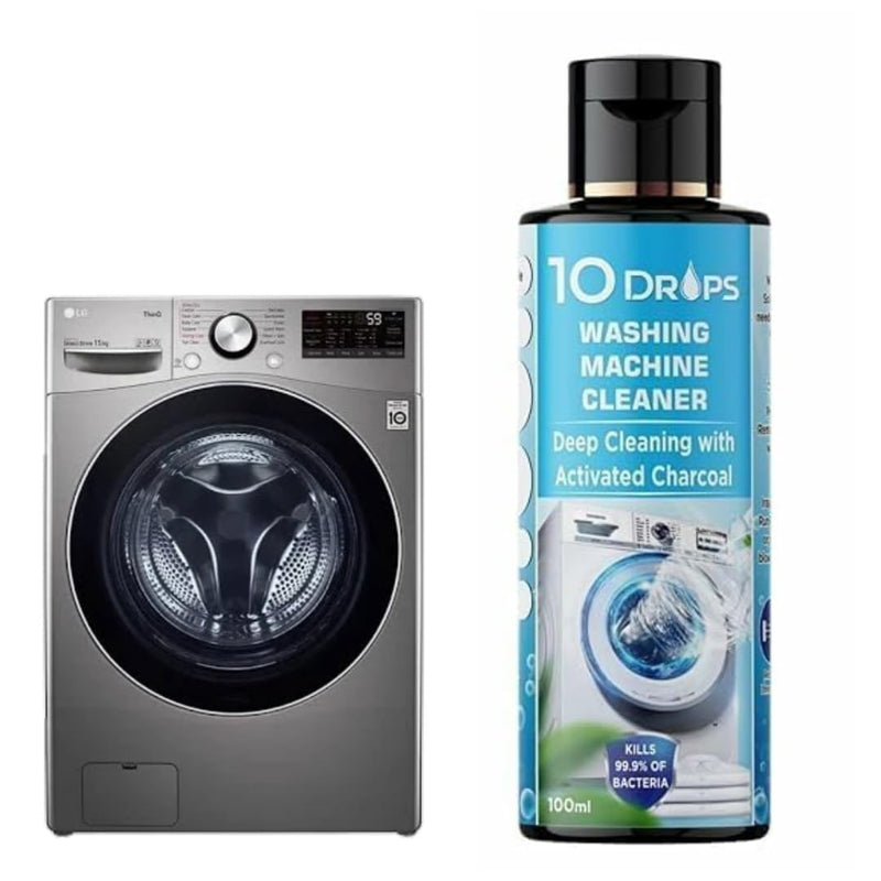 Washing Machine Cleaner with Activated Charcoal, Deep Cleaning, Premium Washing Machine Cleaner liquid Quick Descaler for Scale Remover Cleaning of Tub Drum Front & Top Load Machine
