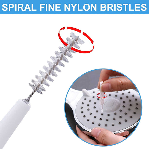 Multifunctional Shower Nozzle Cleaning Brush - Mini hole Cleaner Tool for Shower Heads, Cell Phones, Headphone Sockets, and Small Holes - Anti-Showerhead Cleaning Brushes for Bathroom