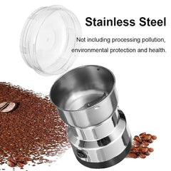 Nima Grinder Spice Mills & Grinders - Steel | Multifunction Smash Machine Electric Cereals Grain Mill Spice Herbs Pulverizer Grinding Machine Tool Stainless Steel Electric Coffee Bean for Home