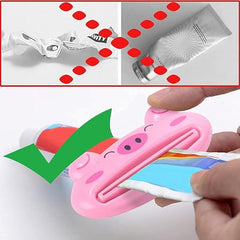 Toothpaste Dispenser Squeezer, Pink | Eco-friendly and non-toxic | Easy to use | Pack of 1
