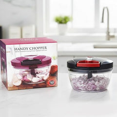 Handy Chopper Manual Food Processor, Pull String Vegetable and Fruit Chopper