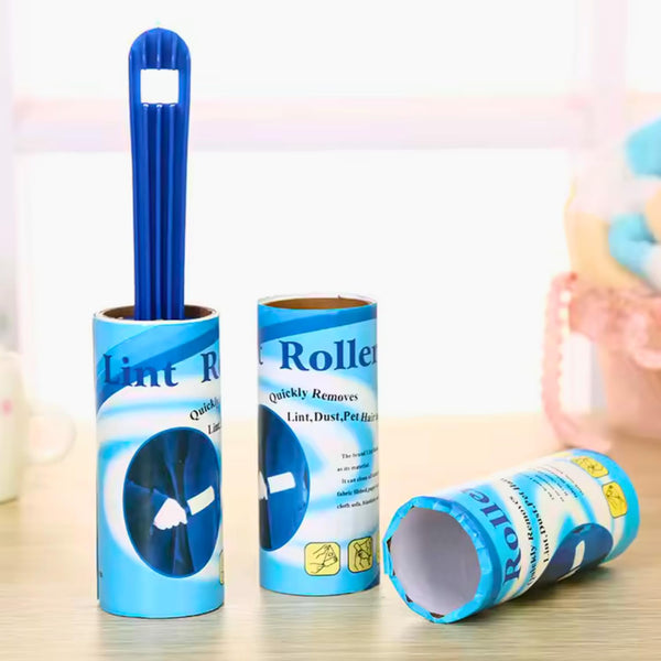 Portable Lint Remover Roller 1Pc Pet Hair, Dust, Dirt, Dandruff Removal for Clothes, Carpets, Furniture, Sofa | Reusable Lint Roller Cleaning Brush