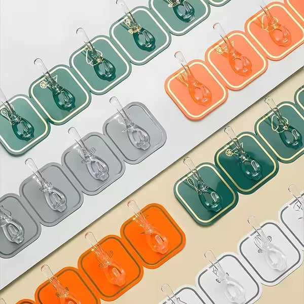Self Adhesive Hook Colorful 6 Pcs
