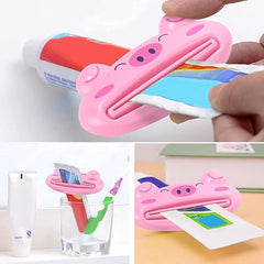 Toothpaste Dispenser Squeezer, Pink | Eco-friendly and non-toxic | Easy to use | Pack of 1