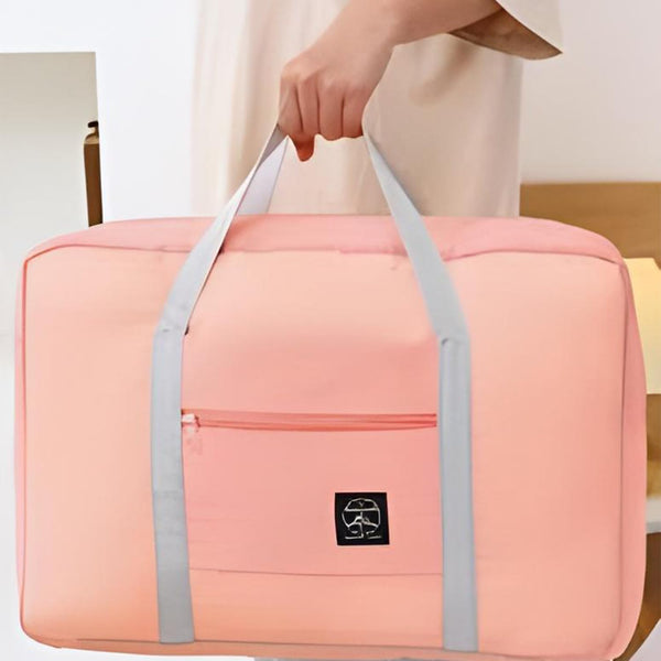 Large Capacity Foldable Waterproof Luggage Bag - Multicolor Spacious, Durable & Versatile Travel Bag for Weekend Getaways & Storage (Pack of 1)