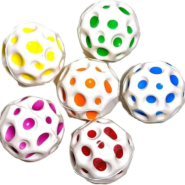 Moon Ball | Easy to Grip and Catch.(White) 1 Qty Random Color