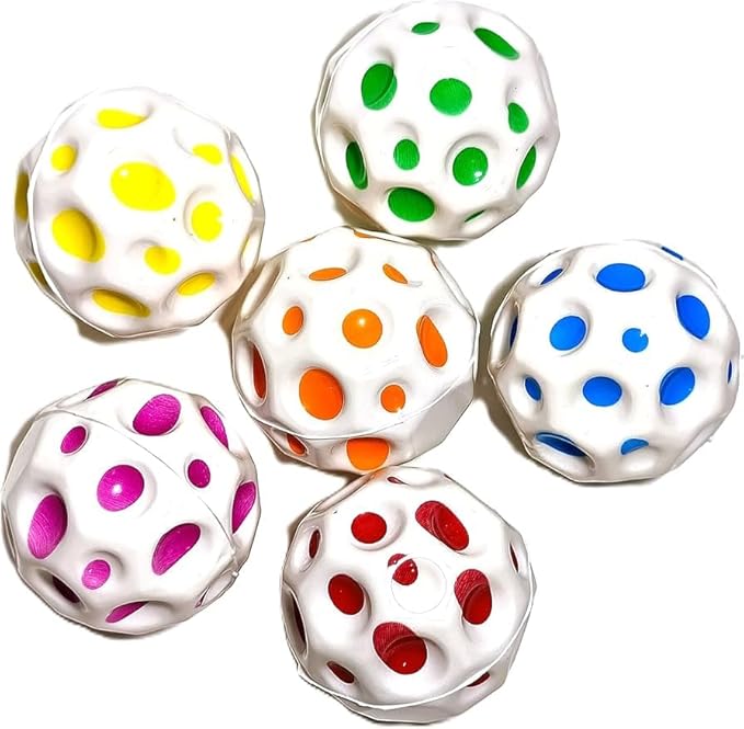 Moon Ball | Easy to Grip and Catch.(White) 1 Qty Random Color