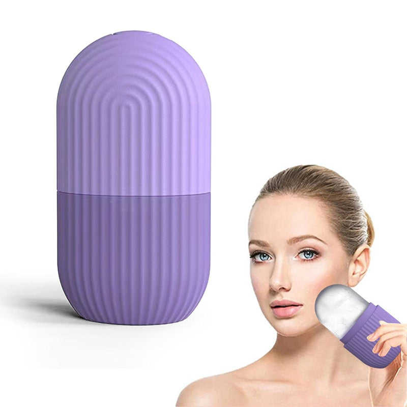 Silicon Ice Face Roller for face, neck & body for puffy eyes, pimples. Easy to use & apply (Pack of 2)