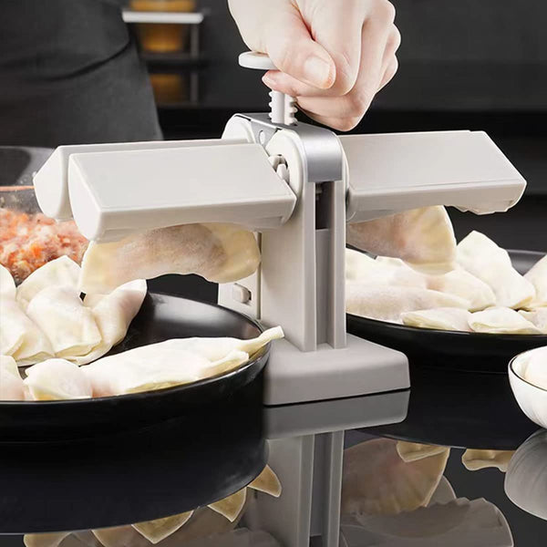 Double Head Automatic Dumpling Maker Mould Dumpling Maker Press Dumpling Wrapper Tool Dumpling Skin Maker Molds, Easy-Tool for Dumpling
