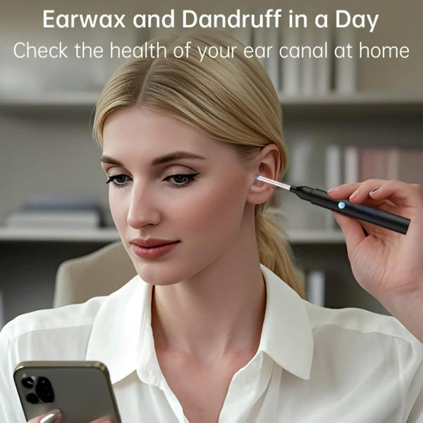 New Ear Cleaner Tool Endoscope Otoscope, Ear Wax Cleaner with 1080p FHD Camera Ear wax remover Tool with Wifi Connection & 6 LED Lights Multi (C)