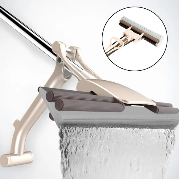 Sponge Mop for Floor Cleaning with Super Absorbent PVA Magic Telescopic Adjustable Handle Home, Kitchen, Bathroom, Bedroom, Office