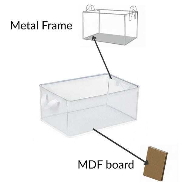 Basket Organizer with Handles Foldable Storage