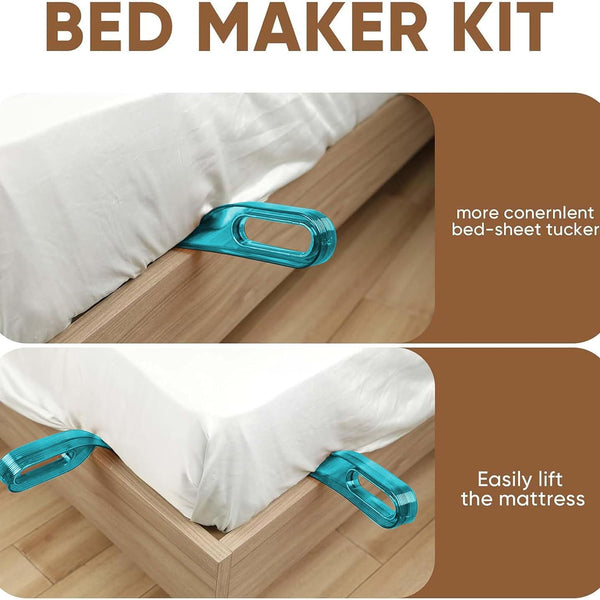 Mattress Lifter Tool Lifter Stand & New Bed Sheet Tucker Tool Durable and Efficient/Ergonomic Handle/Relieves Back Pain/Easy Bed Making Tool Can Tuck Sheets/Holds Mattress Wedge Elevator