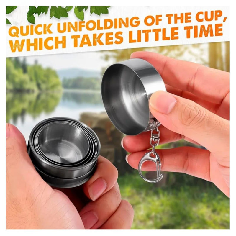 Steel Folding Cup Small