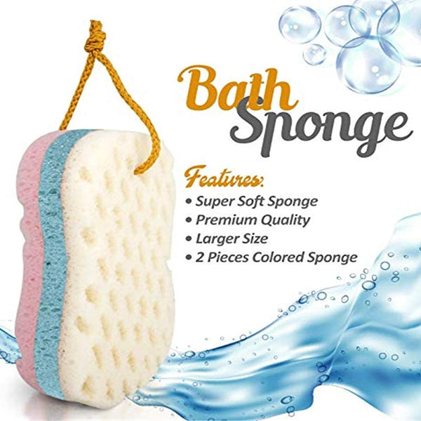 Soft Bath Sponge Shower Sponge Soothing Body Sponge for For Cleansing & Massage Extra Large & Fast Drying