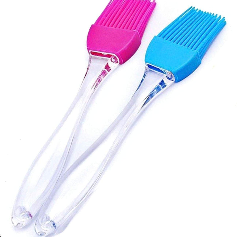 Silicone Flat Pastry Cooking Oil Brush for Grilling, Tandoor and BBQ,Multipurpose Silicon Brush .(Multicolor