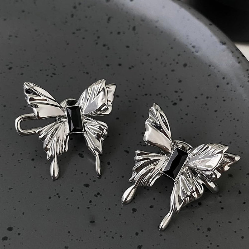 2 Sets Jeans Tightening Clips, Jeans Adjustable Pins for Women, Alloy Butterfly Adjustable Jeans Button Pins for Loose Pants and Dress