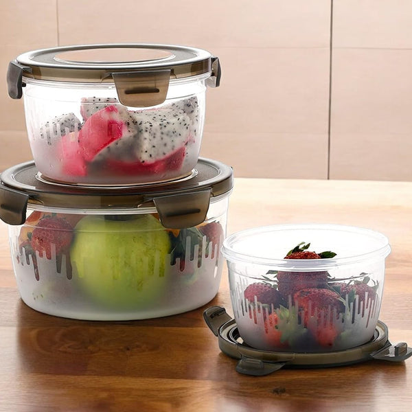 Food Storage Container 3 pc (Round)