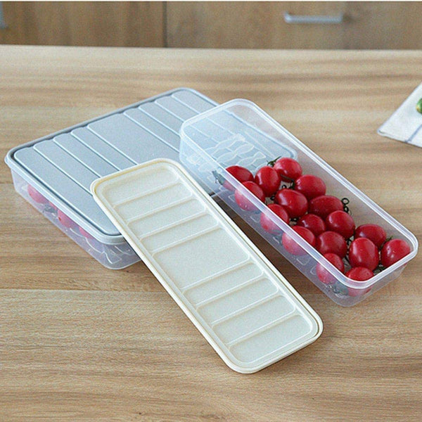 Plastic Food Storage Boxes with Secure Lid 3-pc Set (1×2500 ML 2×1200 ML) – Airtight Containers for Kitchen Fridge to Store Dry Fruits Vegetables Meat Fish & More