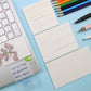 50 Sheets Transparent Sticky Notes Pad,Clear Cute Full self-Adhesive Waterproof,See Through Memo Pads,Perfect for College Essentials Books and Office Stationery Art and Craft