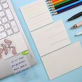 50 Sheets Transparent Sticky Notes Pad,Clear Cute Full self-Adhesive Waterproof,See Through Memo Pads,Perfect for College Essentials Books and Office Stationery Art and Craft