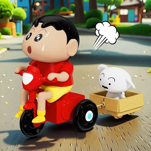 Action Figure Anime, Shin- Chan Anime, Sleeping Poseable Doll - Car Dashboard & Desk Decoration, Funny Collectible Toy for Fans and Adults (Safe for Ages 6+) (Shinchan with Shreeo)