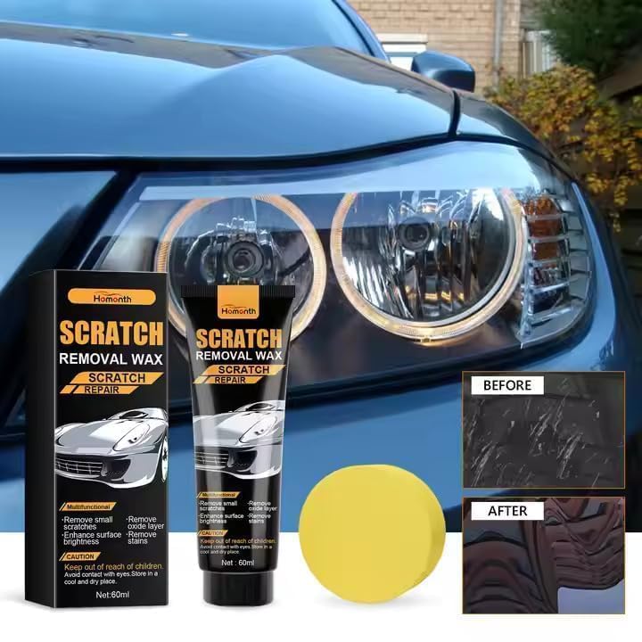 Car Scratch Removal, Car Scratch Remover Paste Wax, Paint Scratch Remover, Dent Remover, Car Rubbing Polish Scratch Removal
