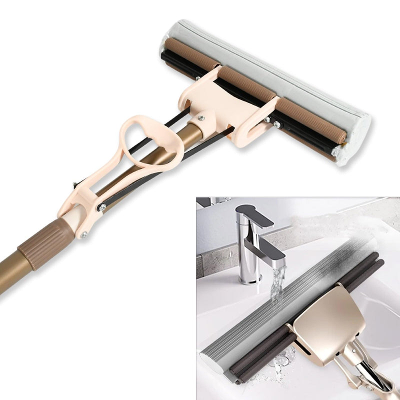 Sponge Mop for Floor Cleaning with Super Absorbent PVA Magic Telescopic Adjustable Handle Home, Kitchen, Bathroom, Bedroom, Office