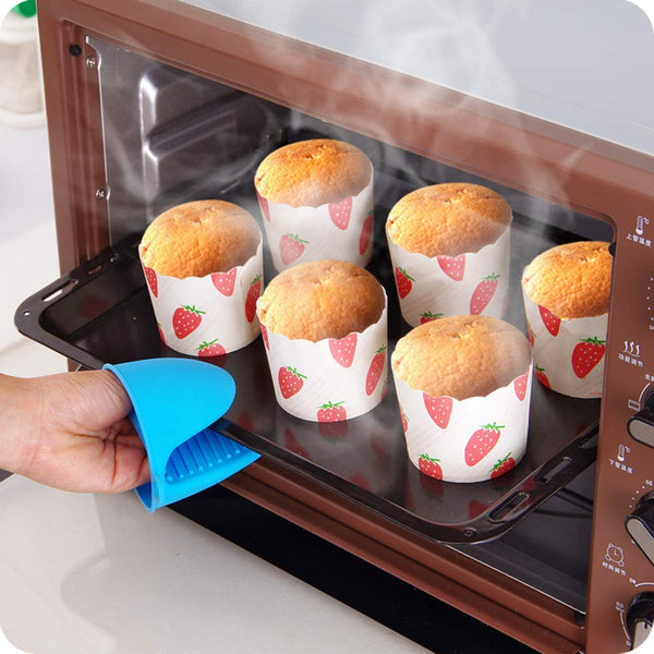 Silicone Pot Holder Heat Resistant, Oven Mitts Glove Cooking Pinch Grips Glove Hand Clip Convenient Pot Holder Kitchen Pot Holder Utensil Tool (Multicolor,3 pairs)