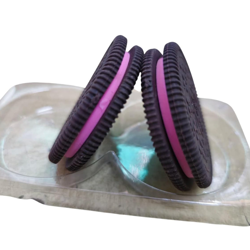 Oreo Shaped Sandwich Biscuits Eraser for Kids Pack of 2pcs (Do Not Eatable)
