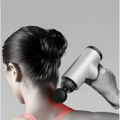 MDHL Gun Massager Machine for Pain Relief - Body, Neck, Shoulders, Back, Arms & Feet Massager - 6 Speed Settings -7 Heads Attachment (XY17, Black)