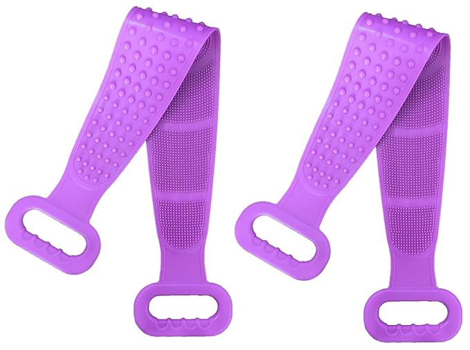 Extra Long Double Sided Silicone Back Scrubber for Shower