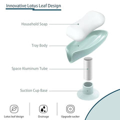 2 Pack Soap Holder Bar Soap Holder Self Draining Soap Dish with Suction Cup Soap Dish for Bathroom Kitchen Sink Shower Bathroom