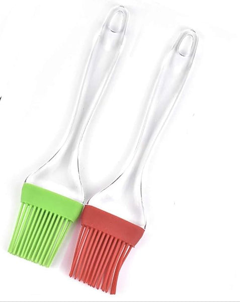 2 PCS Silicone Oil Brush Set | Silicone Cooking Brush for Cooking Baking Big Size 9 Inch (Random Color)
