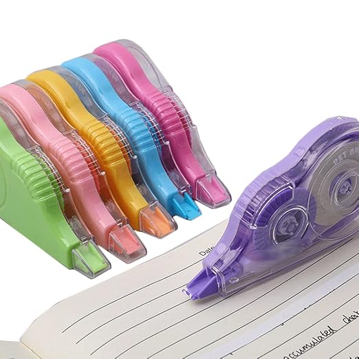 Correction Tape, Cream Color Inner Core, Instant Corrections, Easy to Use, 100 Feet Long, 0.2