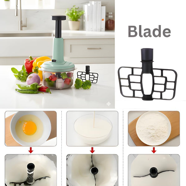 Mini Vegetable Push Chopper 800ml