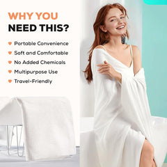 Soft Compressed Towel Tablets | Mini Portable Cotton Towels for Face & Body | Facial Disposable Towels, Makeup Remover, Chemical-Free, for Travel, Home, Gym, Camping & Outdoor Use