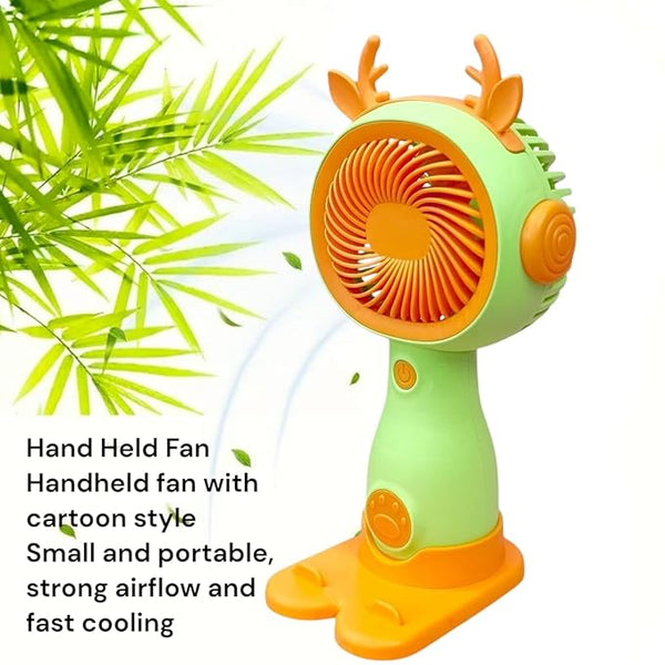 Rechargable Hand-Fan (Pack Of 1) | USB Charging Hand-Fan | Protable Summer Cooling fan For School Office And Travel | Indoor, Outdoor Handheld/Fan