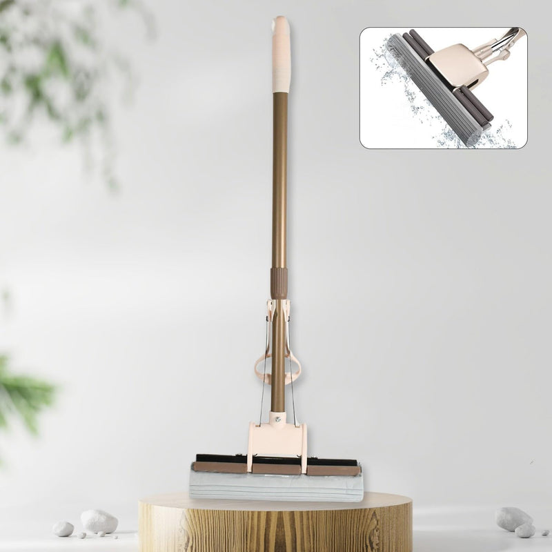 Sponge Mop for Floor Cleaning with Super Absorbent PVA Magic Telescopic Adjustable Handle Home, Kitchen, Bathroom, Bedroom, Office