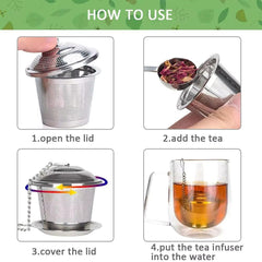 Steal Tea Strainer