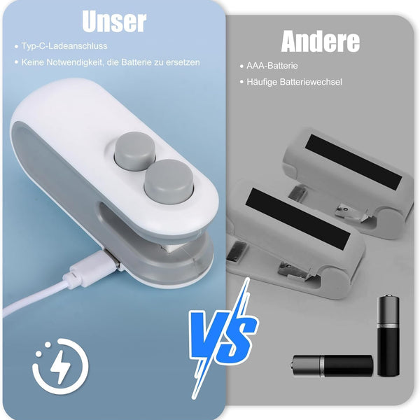 Portable Mini Sealing Machine, Handheld Packet Sealer for Food, Snacks, Chips, Fresh Storage, Plastic Bags Sealing Machine