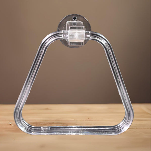 Unbreakable ABS Square Towel Ring – Wall-Mounted, Durable Towel Holder for Bathroom & Kitchen (1 Pc)