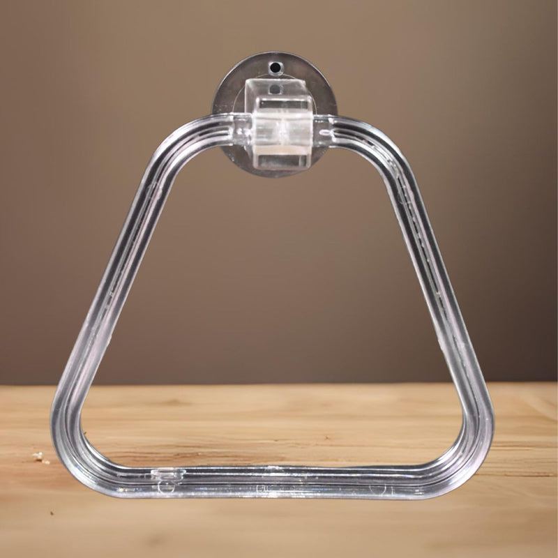 Unbreakable ABS Square Towel Ring – Wall-Mounted, Durable Towel Holder for Bathroom & Kitchen (1 Pc)