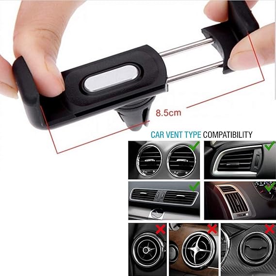 Universal Car Air Vent Mount – Secure and Adjustable Phone Holder for Convenient Hands-Free Use in Your Car