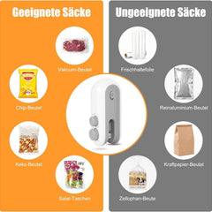 Portable Mini Sealing Machine, Handheld Packet Sealer for Food, Snacks, Chips, Fresh Storage, Plastic Bags Sealing Machine