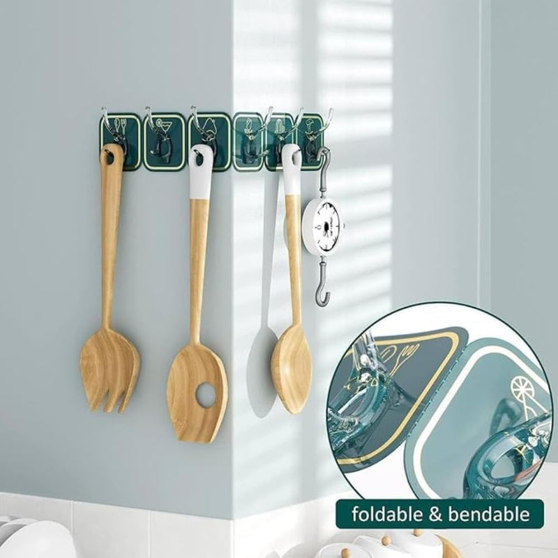 Self Adhesive Hook Colorful 6 Pcs