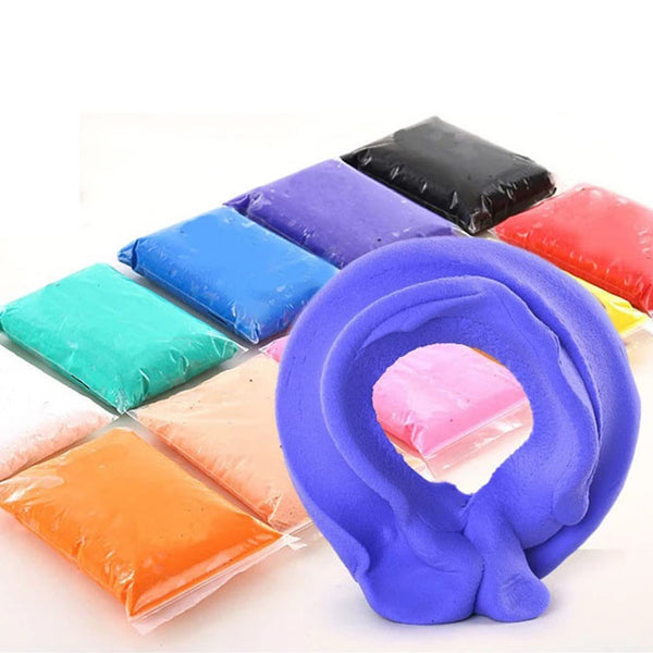 Super Clay 12Pc Air Dry Clay for Kids with Sculpting Tools - Creative Art & Crafts Play Dough Birthday Return Gift for Boys and Girls