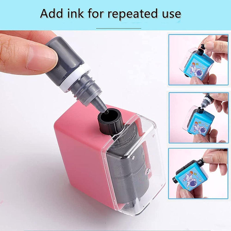 Double Head Roller Stamp Math Digital 2 in 1 Practice Roller Stamp with Ink for Preschool Home School Supplies for Children