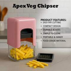 Apex Heavy Duty Potato Chipser & Vegetable Chopper with Dual Blade Set